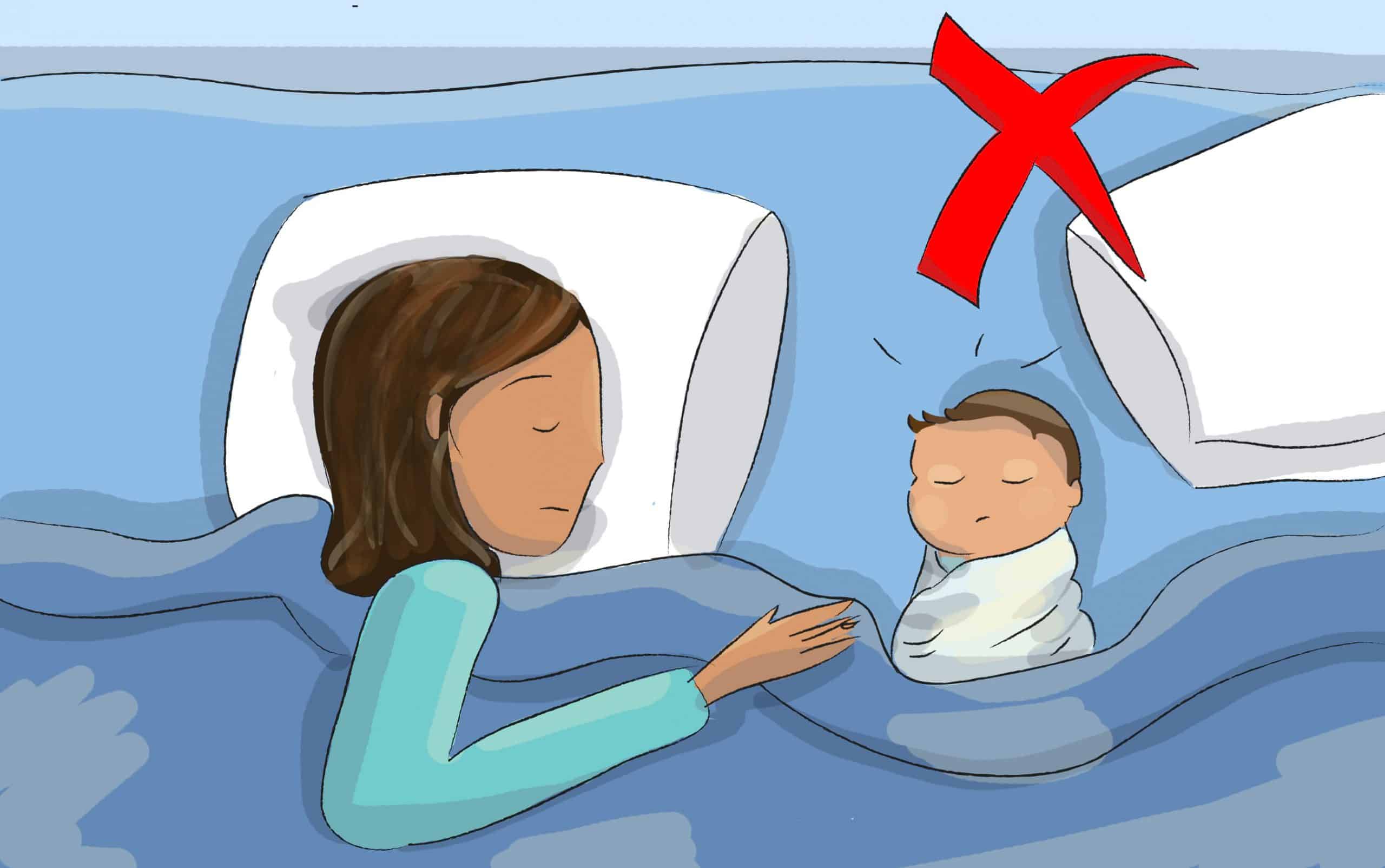 אם אתם ישנים עם תינוקכם בלינה משותפת, אל תעטפו אותו