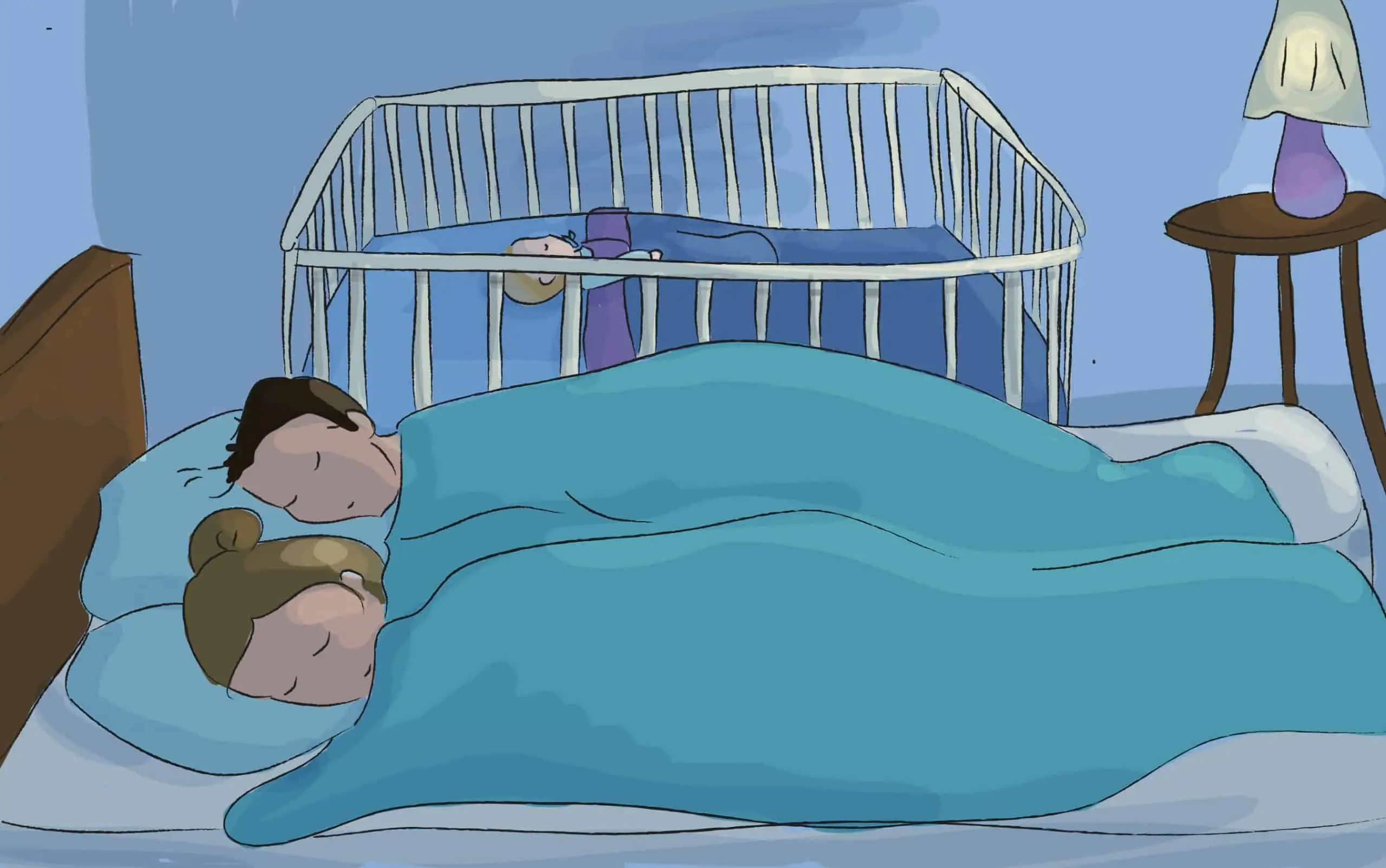 הכניסו את מיטת התינוק לחדרכם בששת החודשים הראשונים לחייו של התינוק